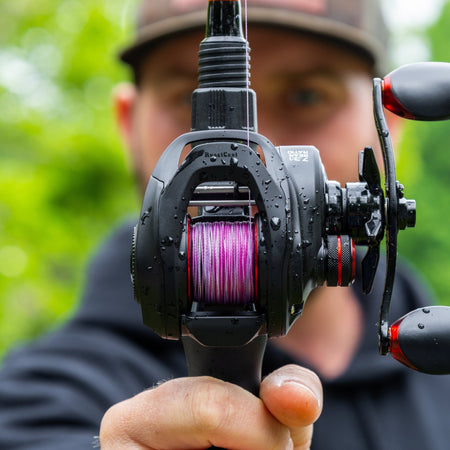 Reaction Tackle Braided Fishing Line - Pink Camo - NEW - Get Tight Gear