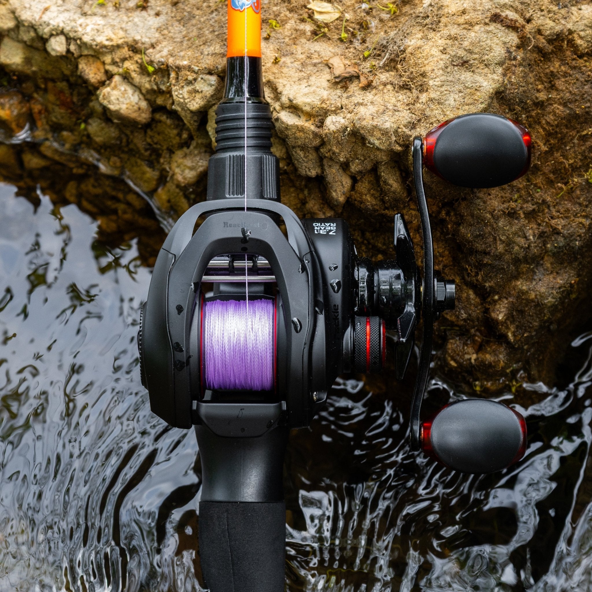 Reaction Tackle Braided Fishing Line - Purple - NEW - Get Tight Gear
