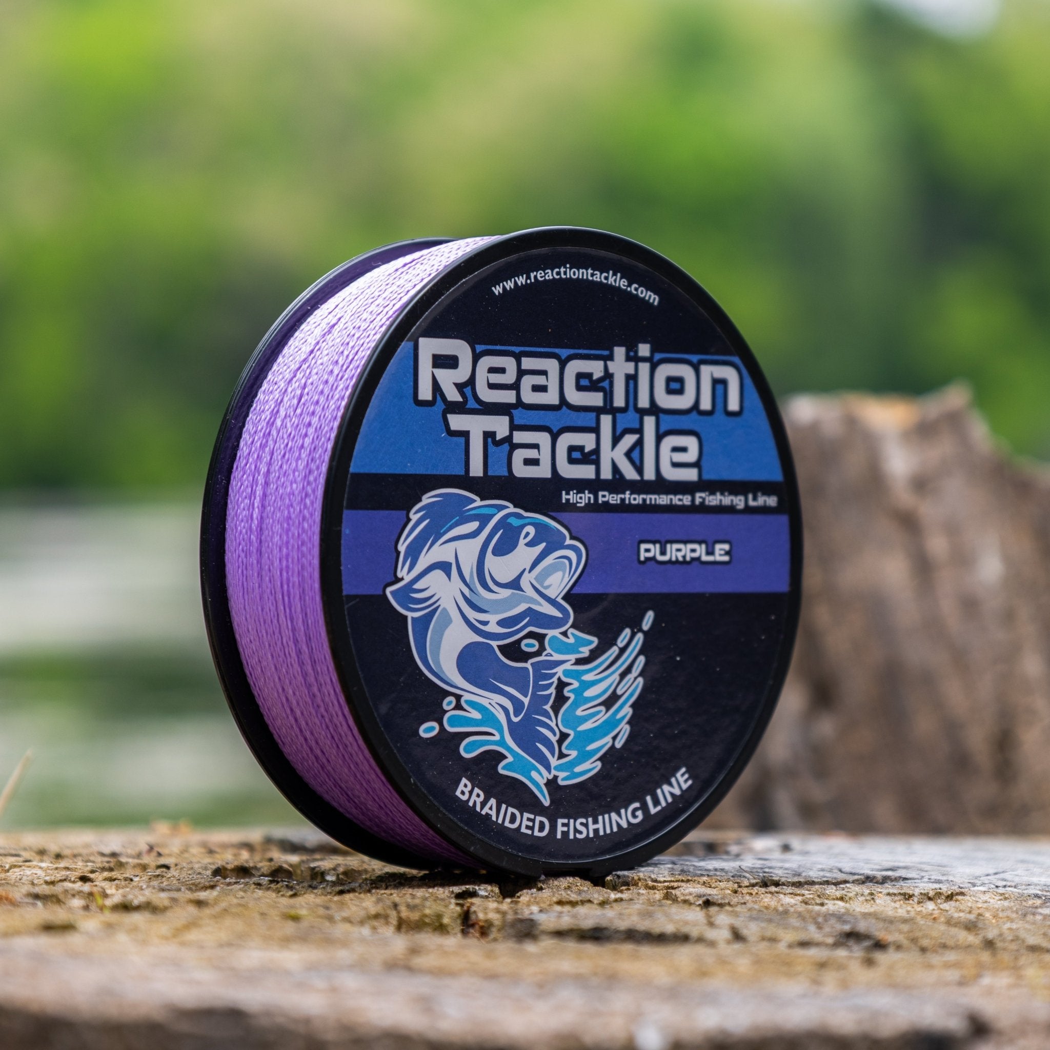 Reaction Tackle Braided Fishing Line - Purple - NEW - Get Tight Gear