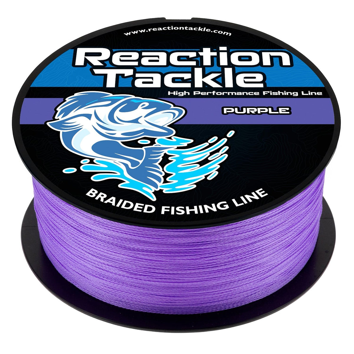 Reaction Tackle Braided Fishing Line - Purple - NEW - Get Tight Gear