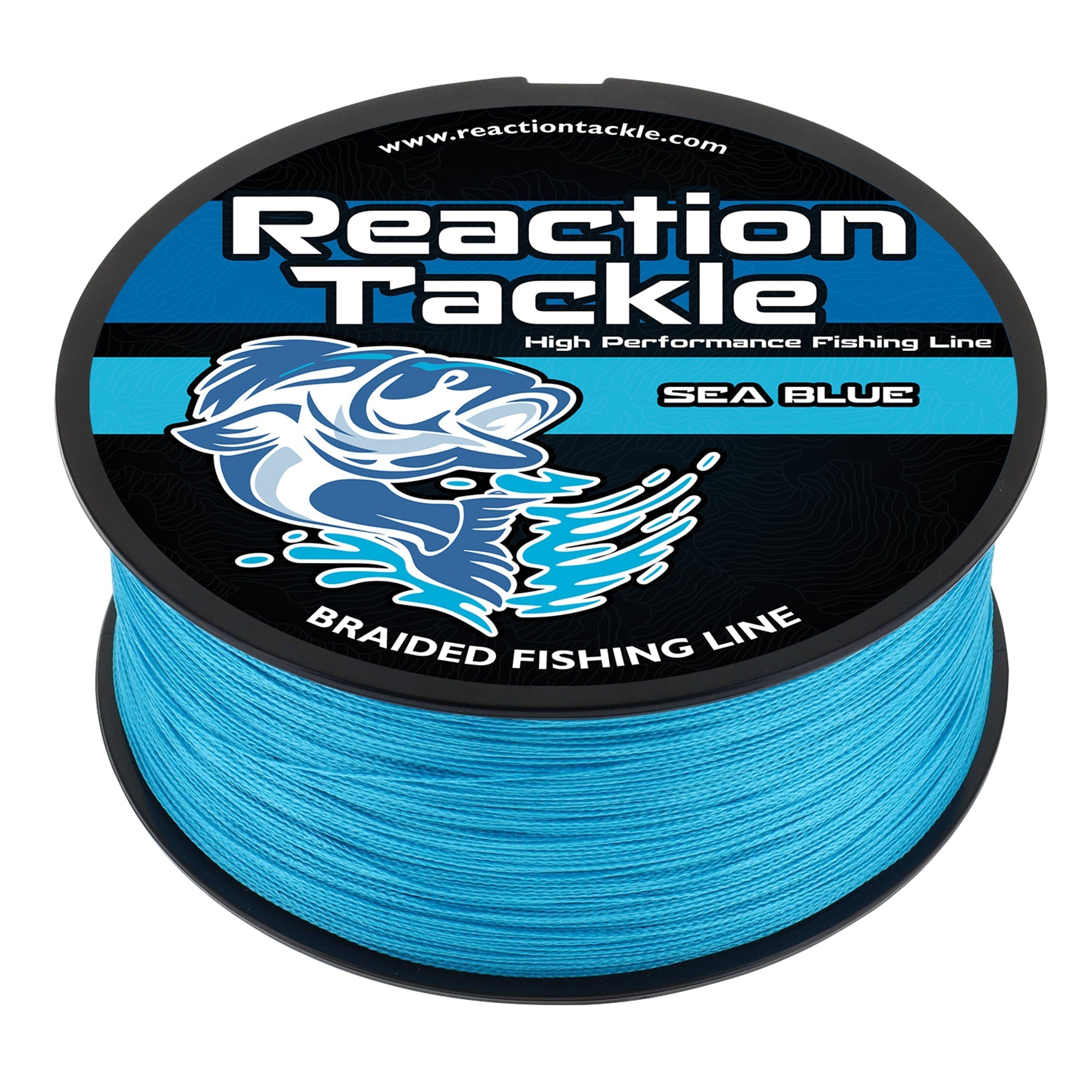 Reaction Tackle Braided Fishing Line - Sea Blue - Get Tight Gear