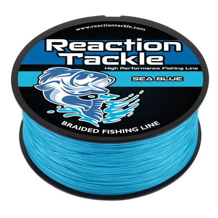Reaction Tackle Braided Fishing Line - Sea Blue - Get Tight Gear