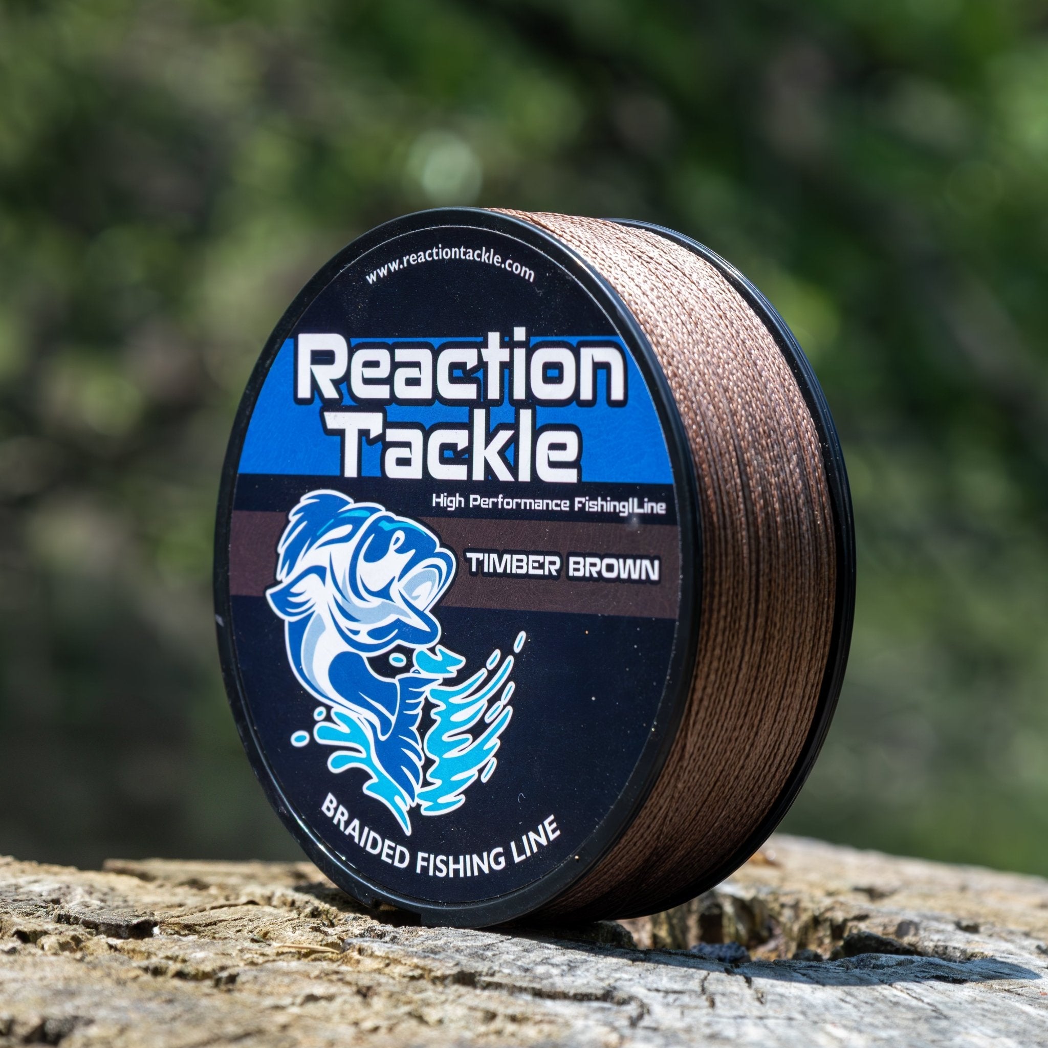 Reaction Tackle Braided Fishing Line - Timber Brown - NEW - Get Tight Gear