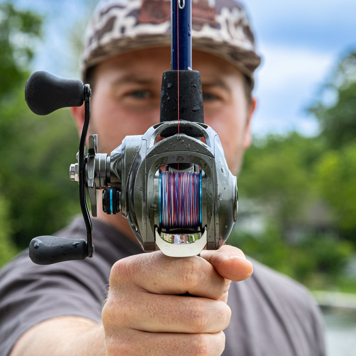 Reaction Tackle Braided Fishing Line - USA Camo - Get Tight Gear