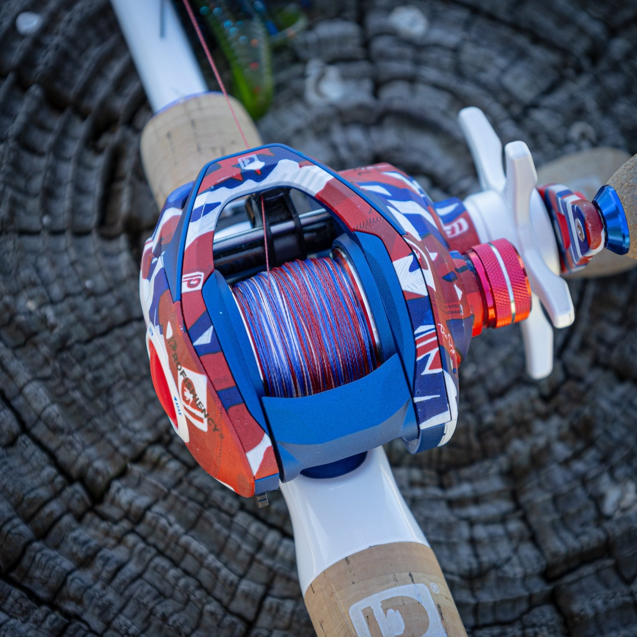 Reaction Tackle Braided Fishing Line - USA Camo - Get Tight Gear
