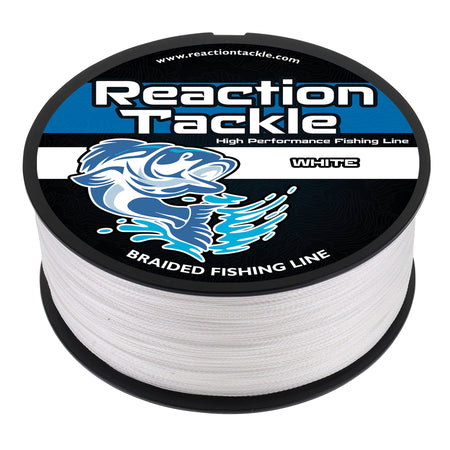 Reaction Tackle Braided Fishing Line - White - Get Tight Gear