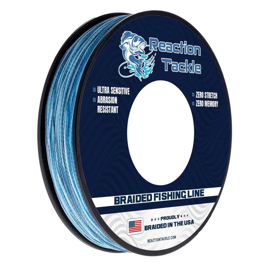 Reaction Tackle BRAIDED IN THE USA Fishing Line - 4X - NEW - Get Tight Gear