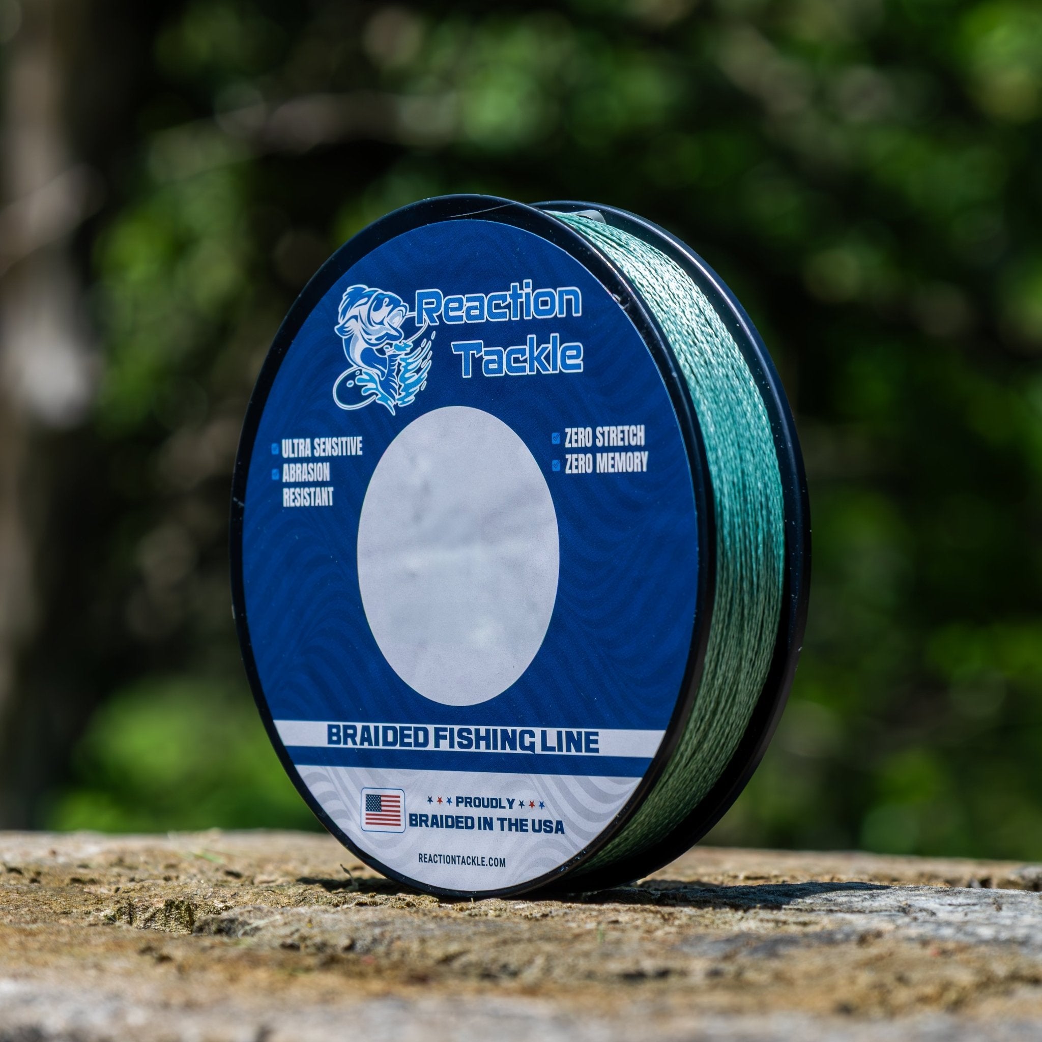 Reaction Tackle BRAIDED IN THE USA Fishing Line - 4X - NEW - Get Tight Gear