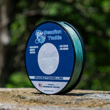 Reaction Tackle BRAIDED IN THE USA Fishing Line - 4X - NEW - Get Tight Gear