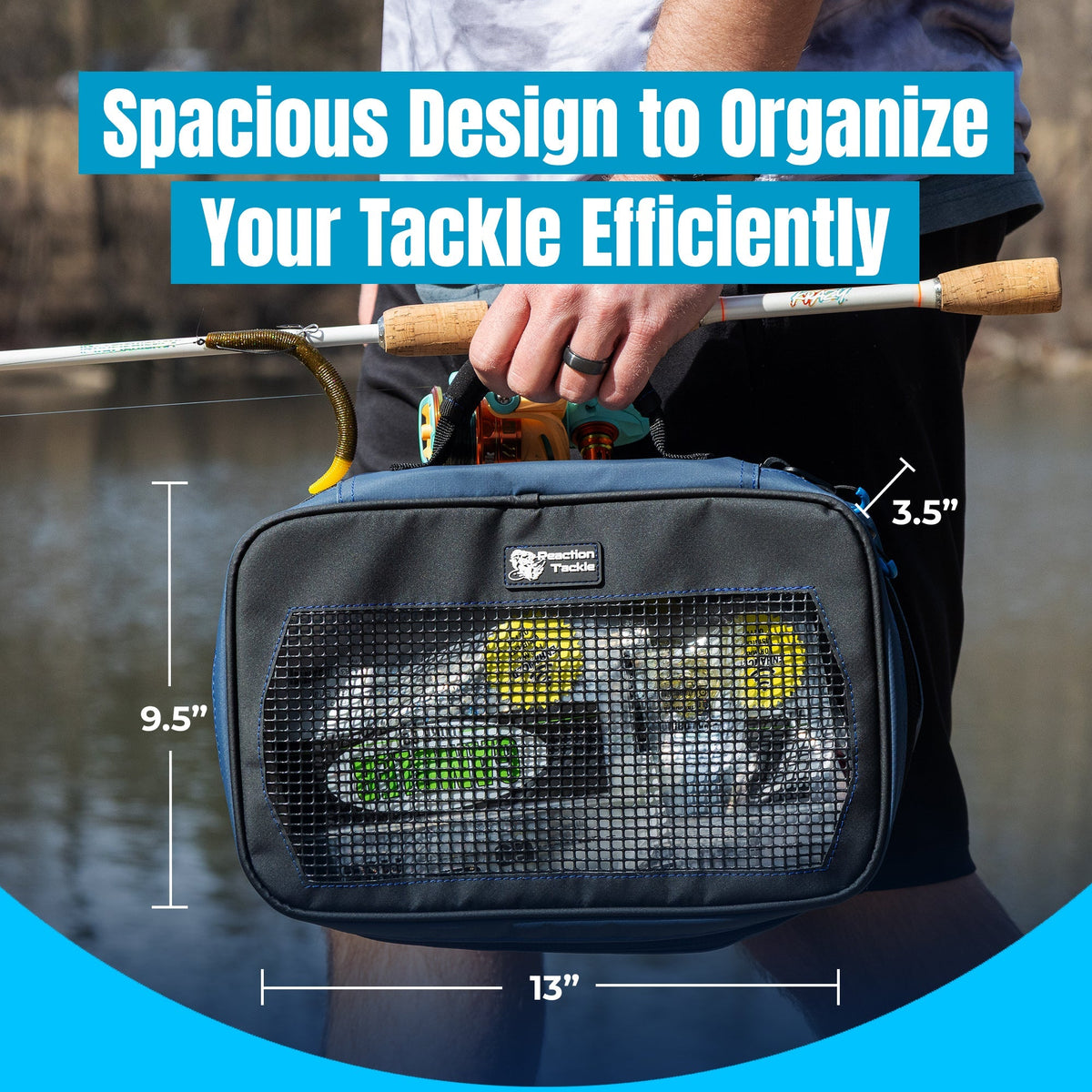 Reaction Tackle Breathable Mesh Bait Binder and Tackle Storage - New - Get Tight Gear