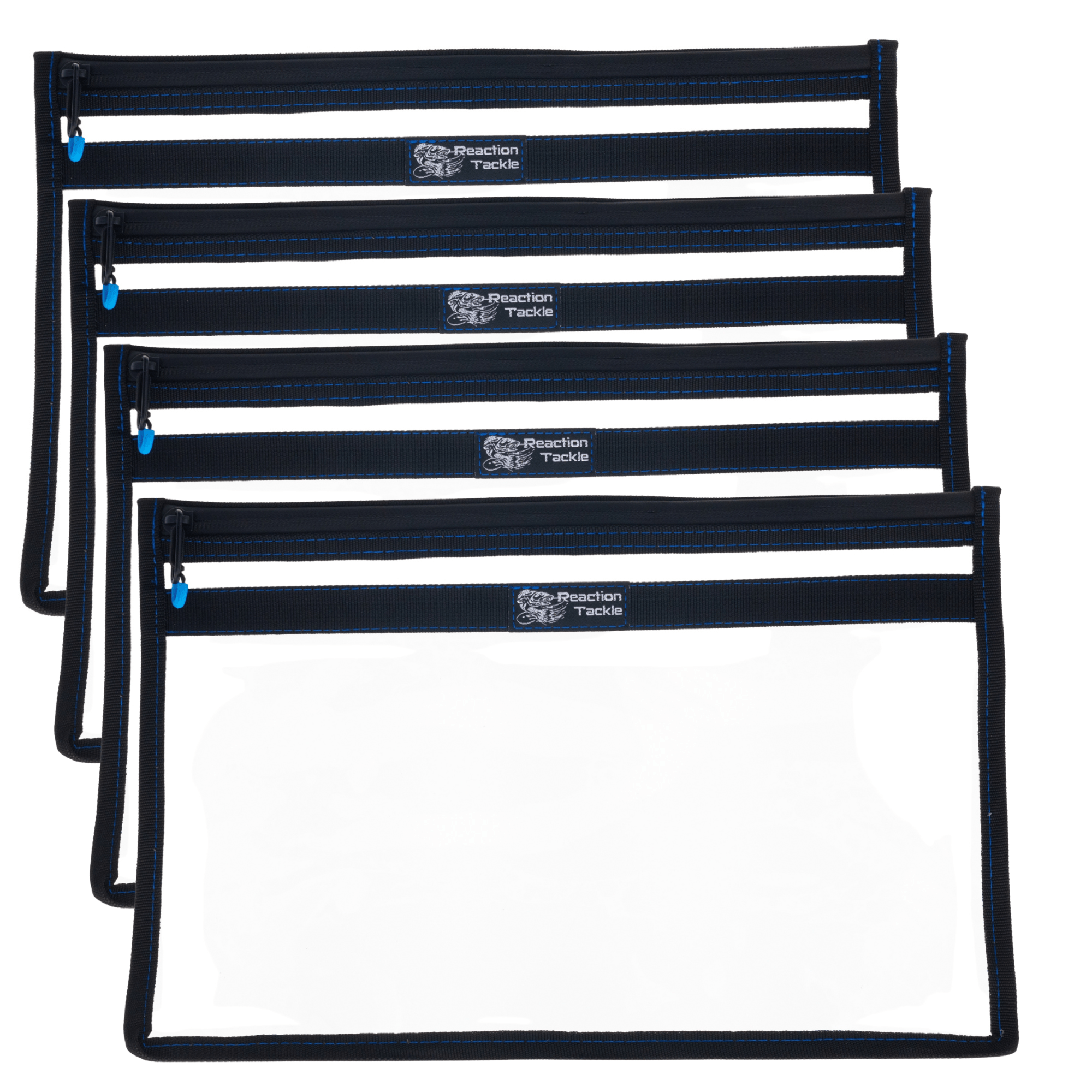 Reaction Tackle Clear Storage Bag Tackle Pak - Water - Resistant Plastic Storage - New - Get Tight Gear