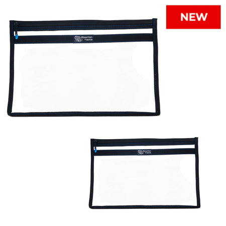 Reaction Tackle Clear Storage Bag Tackle Pak - Water - Resistant Plastic Storage - New - Get Tight Gear