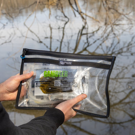 Reaction Tackle Clear Storage Bag Tackle Pak - Water - Resistant Plastic Storage - New - Get Tight Gear