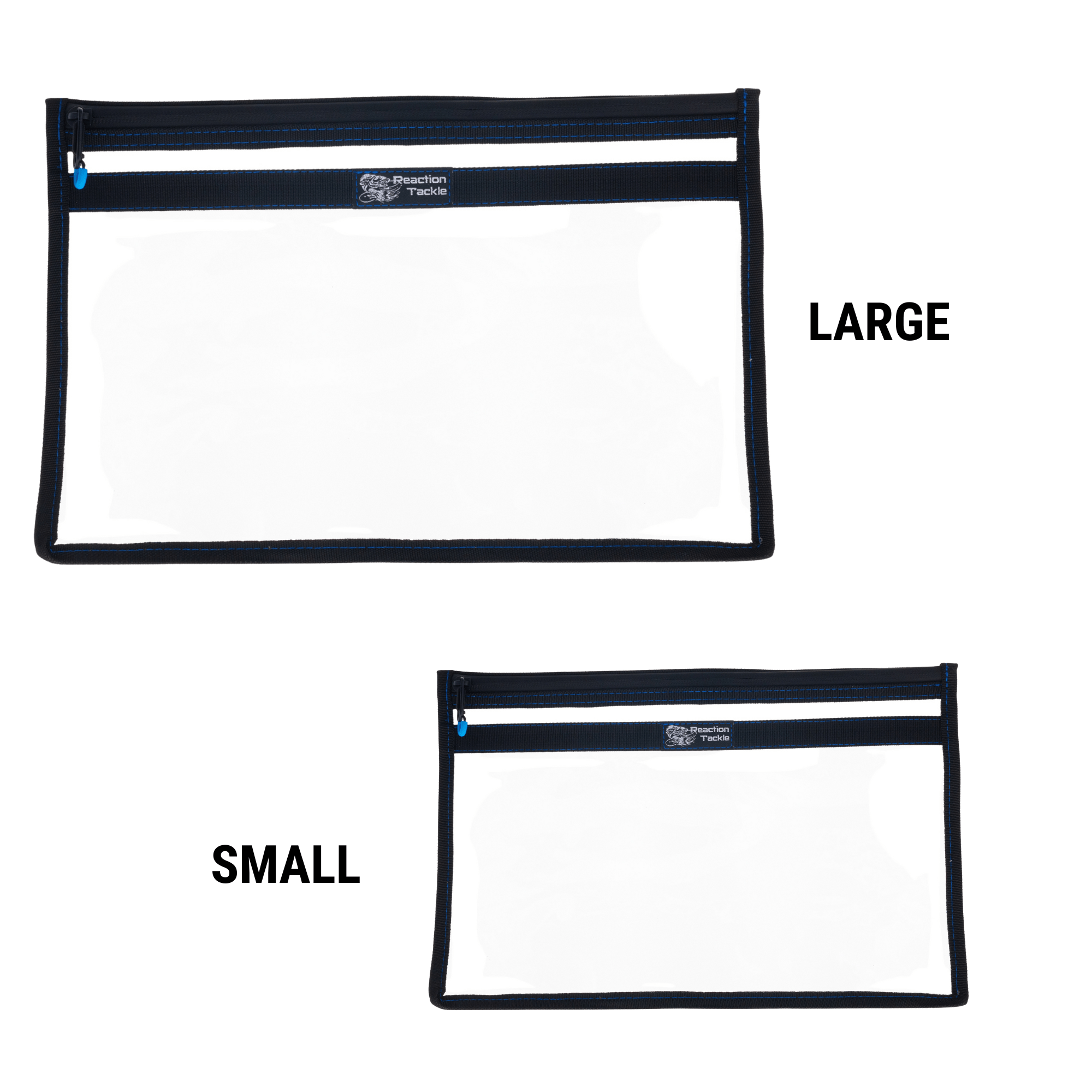 Reaction Tackle Clear Storage Bag Tackle Pak - Water - Resistant Plastic Storage - New - Get Tight Gear