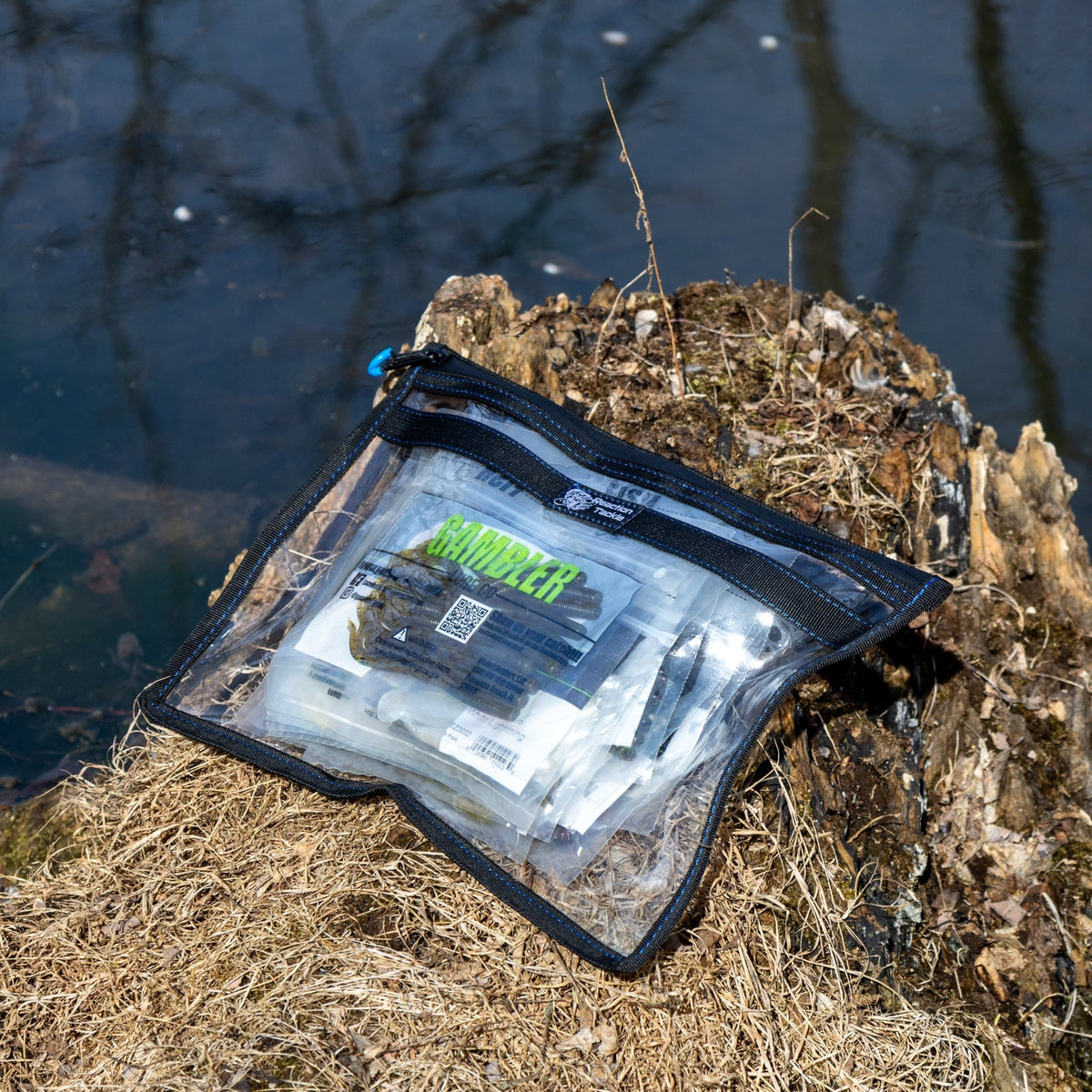 Reaction Tackle Clear Storage Bag Tackle Pak - Water - Resistant Plastic Storage - New - Get Tight Gear