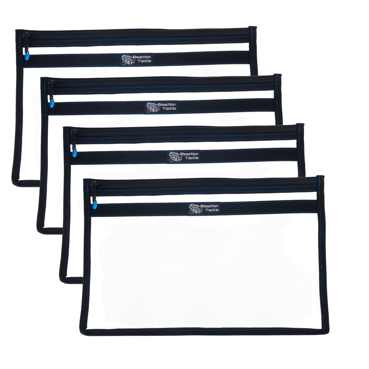 Reaction Tackle Clear Storage Bag Tackle Pak - Water - Resistant Plastic Storage - New - Get Tight Gear