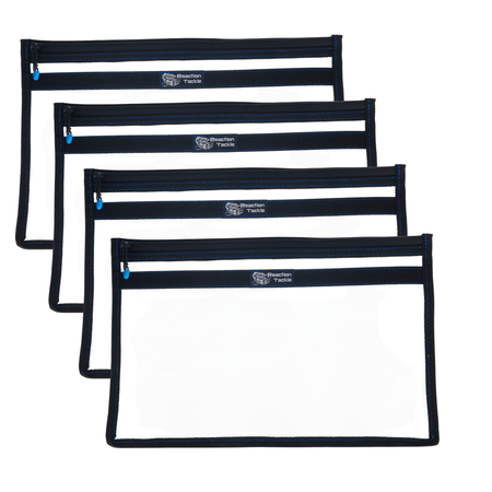 Reaction Tackle Clear Storage Bag Tackle Pak - Water - Resistant Plastic Storage - New - Get Tight Gear