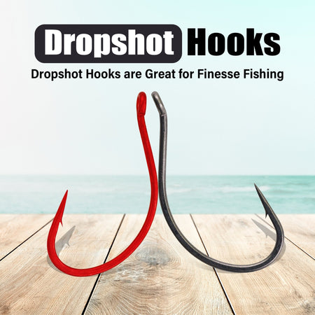 Reaction Tackle Drop Shot Hooks - Pack of 50 - Get Tight Gear