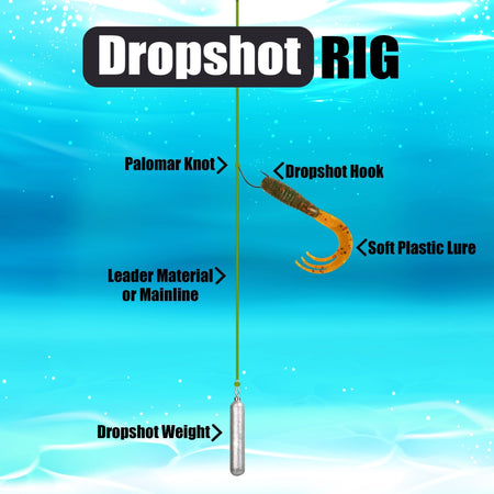 Reaction Tackle Drop Shot Hooks - Pack of 50 - Get Tight Gear