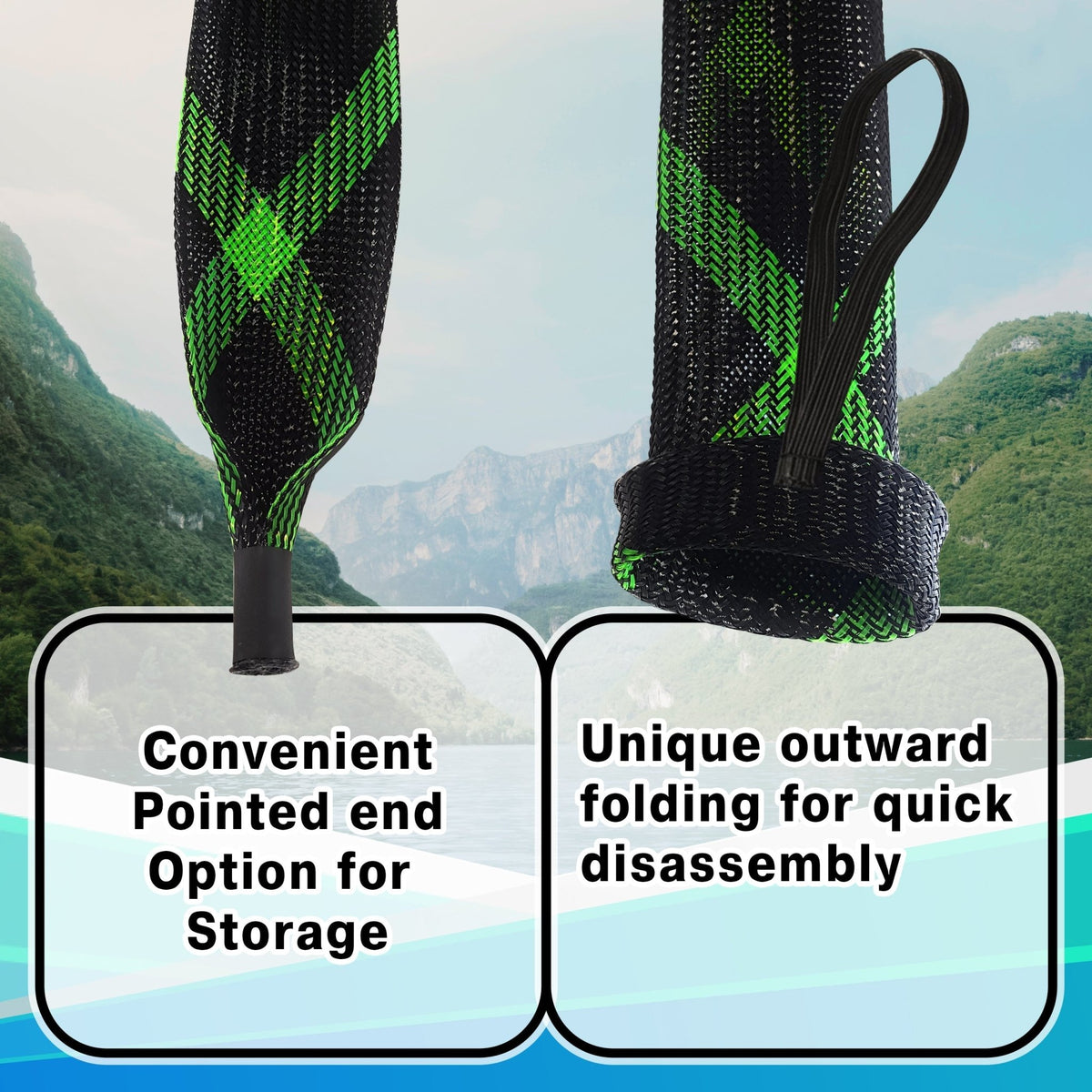 Reaction Tackle Fishing Rod Cover / Rod Sleeve / Rod Sock (2 - Pack) - Get Tight Gear