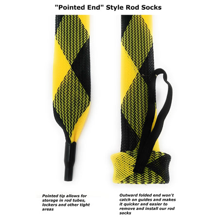 Reaction Tackle Fishing Rod Cover / Rod Sleeve / Rod Sock (2 - Pack) - Get Tight Gear