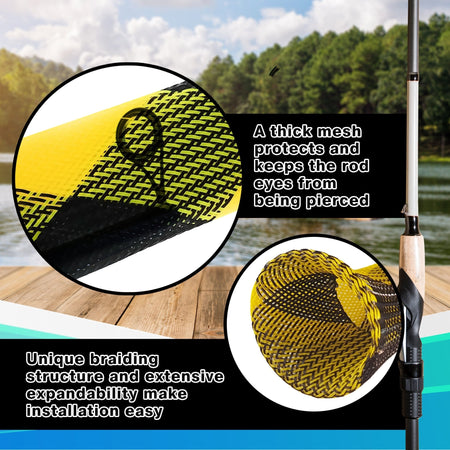Reaction Tackle Fishing Rod Cover / Rod Sleeve / Rod Sock (2 - Pack) - Get Tight Gear