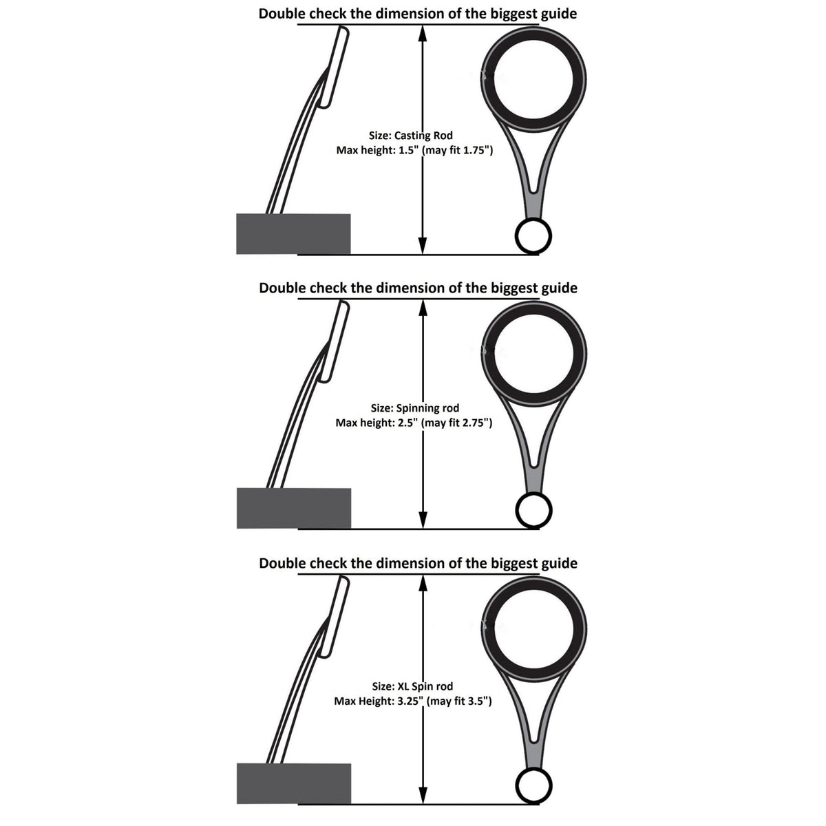 Reaction Tackle Fishing Rod Cover / Rod Sleeve / Rod Sock (2 - Pack) - Get Tight Gear
