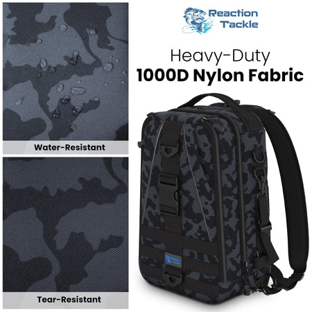 Reaction Tackle Fishing Tackle 2 - in - 1 Sling Bag/Backpack - 3 Sizes - Get Tight Gear