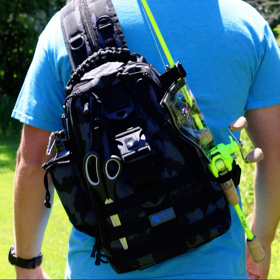 Reaction Tackle Fishing Tackle 2 - in - 1 Sling Bag/Backpack - 3 Sizes - Get Tight Gear