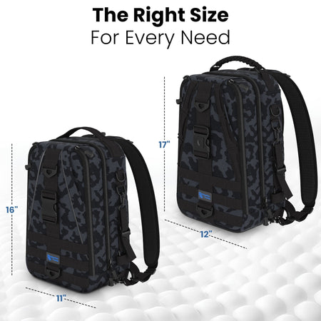 Reaction Tackle Fishing Tackle 2 - in - 1 Sling Bag/Backpack - 3 Sizes - Get Tight Gear
