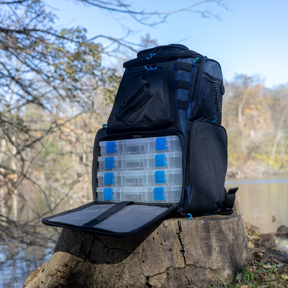 Reaction Tackle Fishing Tackle Backpack - Trays included - Get Tight Gear