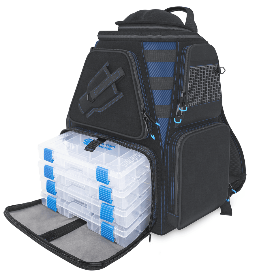 Reaction Tackle Fishing Tackle Backpack - Trays included - Get Tight Gear