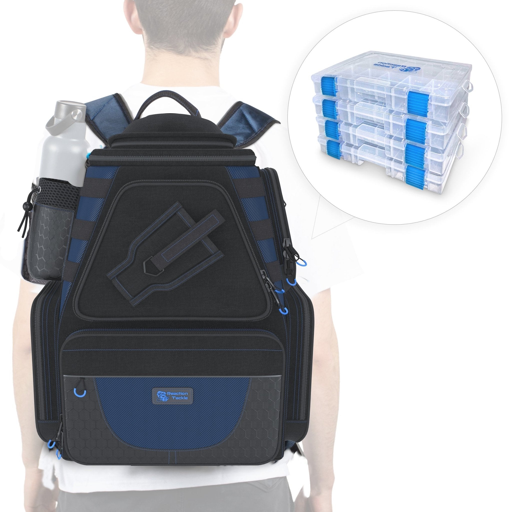 Reaction Tackle Fishing Tackle Backpack - Trays included - Get Tight Gear