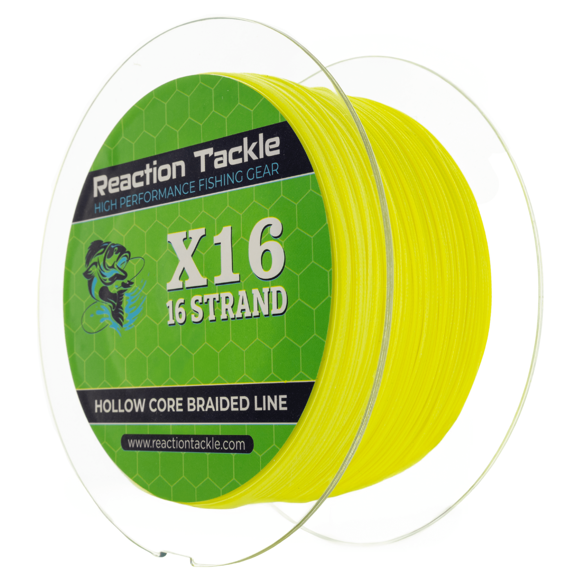 Reaction Tackle Hollow Core - 16 Strand Braided Fishing Line - Get Tight Gear