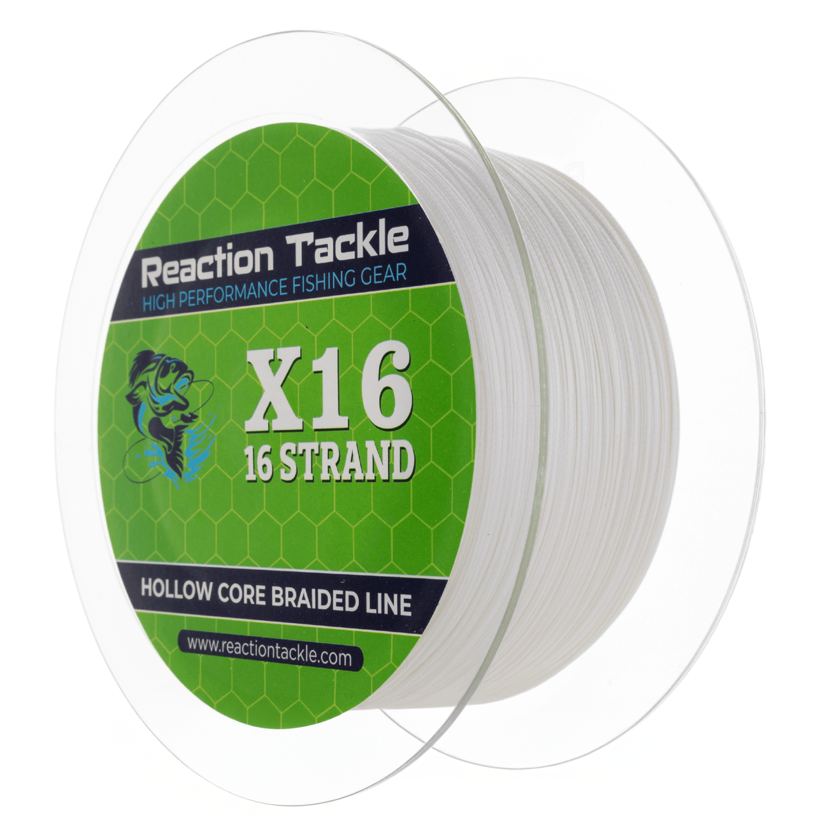 Reaction Tackle Hollow Core - 16 Strand Braided Fishing Line - Get Tight Gear