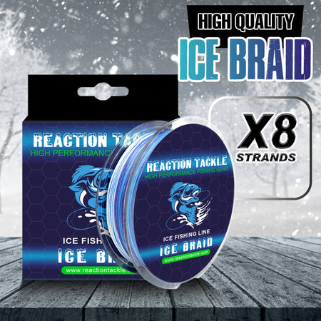 Reaction Tackle Ice Fishing Braided line - 8 Strand - Get Tight Gear