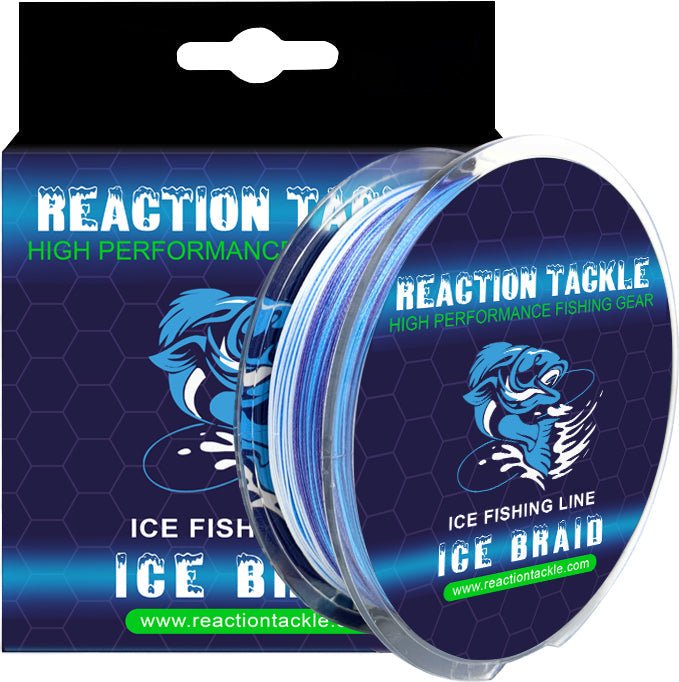 Reaction Tackle Ice Fishing Braided line - 8 Strand - Get Tight Gear