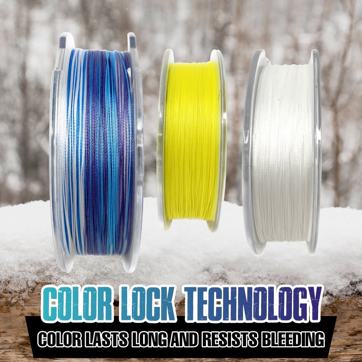 Reaction Tackle Ice Fishing Braided line - 8 Strand - Get Tight Gear