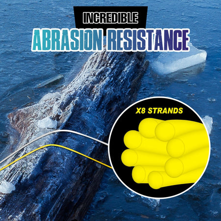 Reaction Tackle Ice Fishing Braided line - 8 Strand - Get Tight Gear