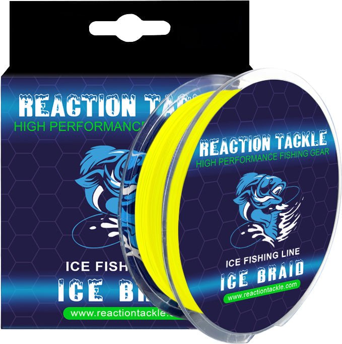 Reaction Tackle Ice Fishing Braided line - 8 Strand - Get Tight Gear
