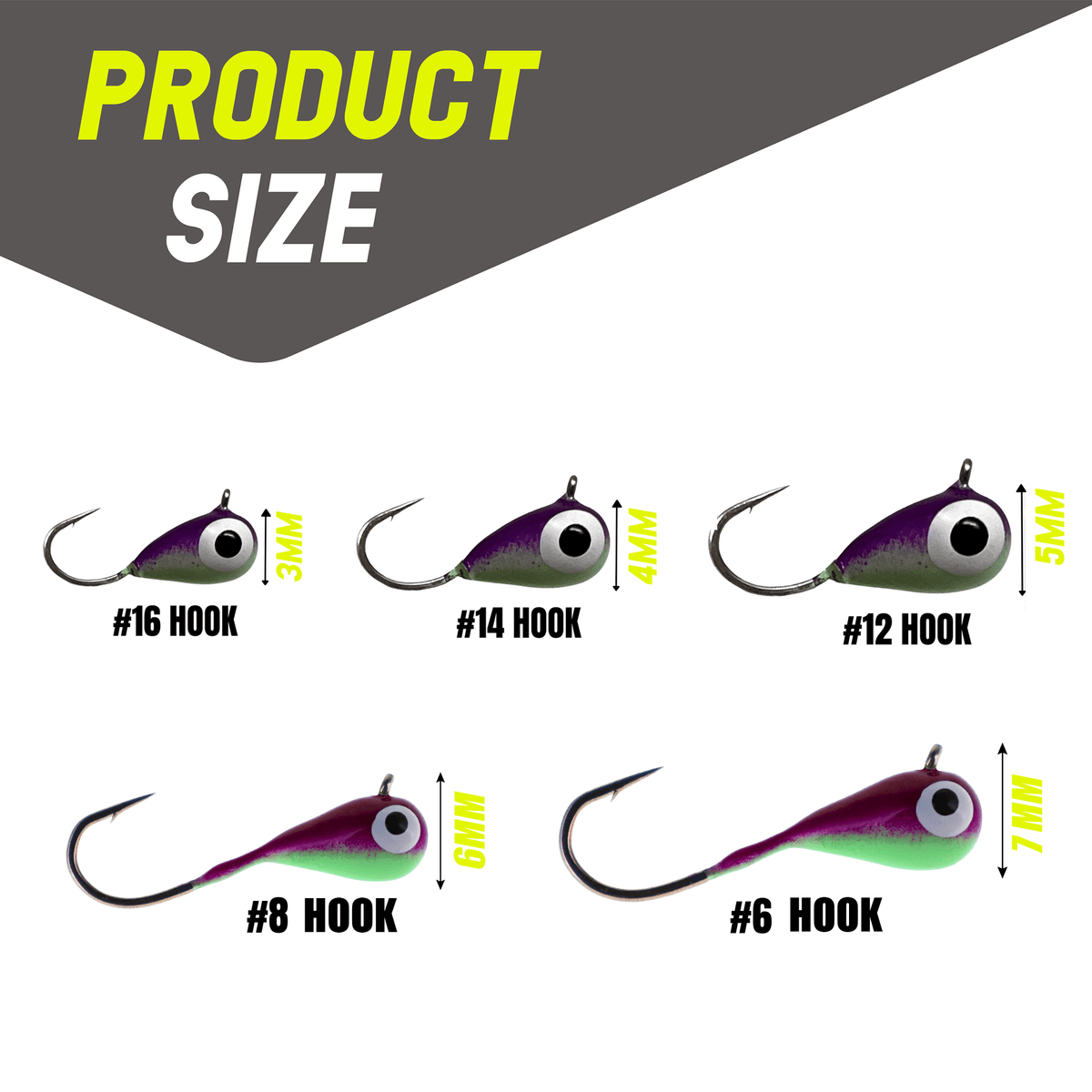 Reaction Tackle Ice Fishing Jigs - Get Tight Gear