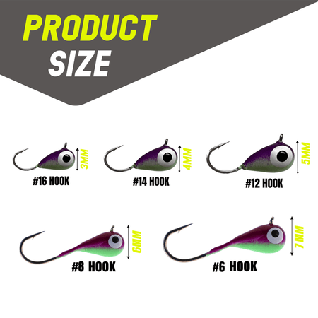 Reaction Tackle Ice Fishing Jigs - Get Tight Gear
