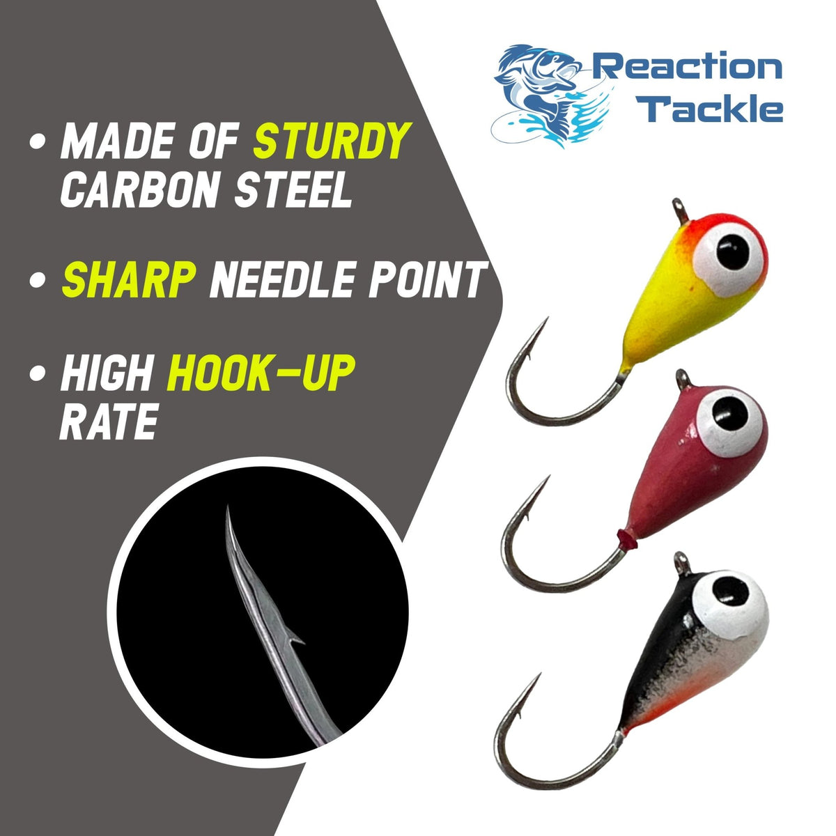 Reaction Tackle Ice Fishing Jigs - Get Tight Gear