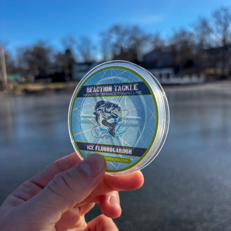 Reaction Tackle Ice Fluorocarbon Fishing Line or Leader - Get Tight Gear
