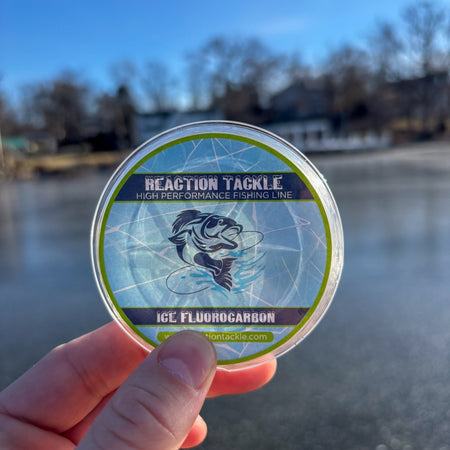 Reaction Tackle Ice Fluorocarbon Fishing Line or Leader - Get Tight Gear