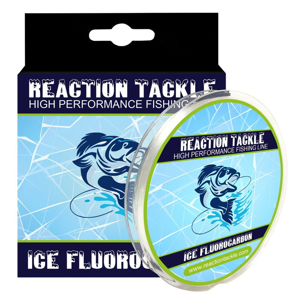 Reaction Tackle Ice Fluorocarbon Fishing Line or Leader - Get Tight Gear