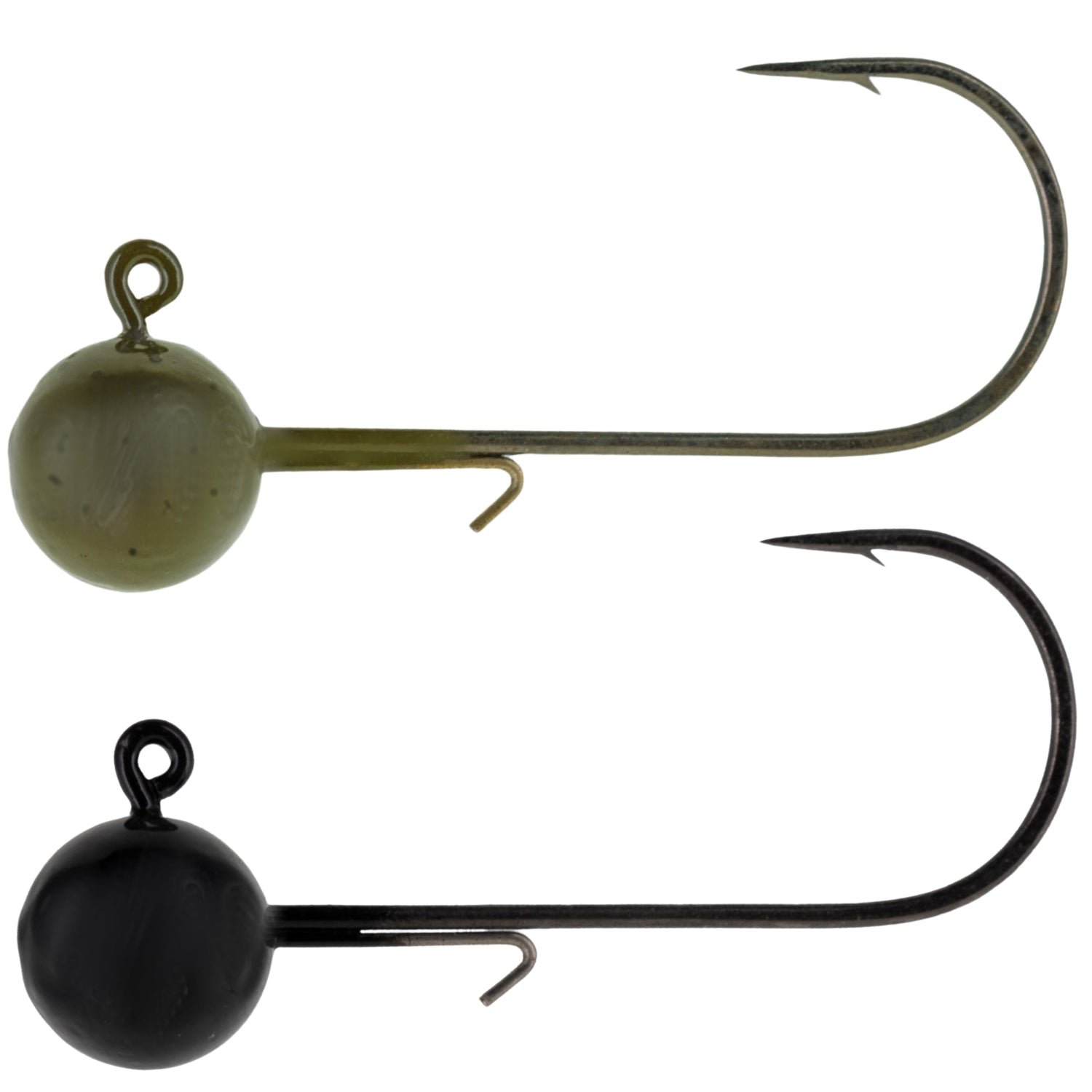 Reaction Tackle Lead Ball Jigs (10 - Pack) – Premium Round Jig Heads for Soft Plastics - New - Get Tight Gear