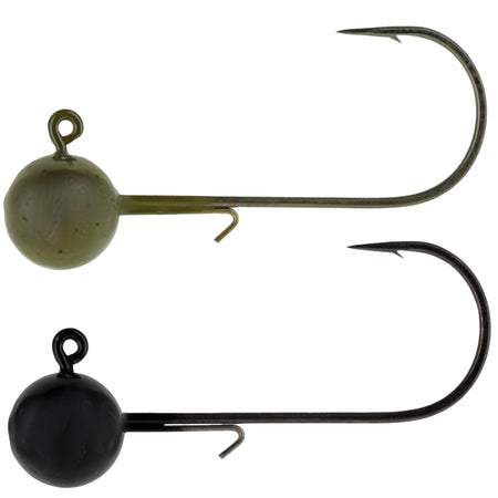 Reaction Tackle Lead Ball Jigs (10 - Pack) – Premium Round Jig Heads for Soft Plastics - New - Get Tight Gear
