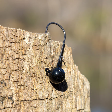 Reaction Tackle Lead Ball Jigs (10 - Pack) – Premium Round Jig Heads for Soft Plastics - New - Get Tight Gear