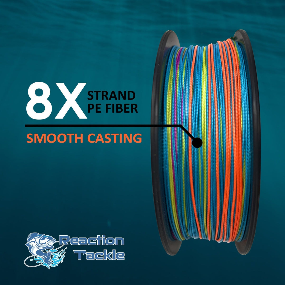Reaction Tackle Lead Core Metered Trolling Braided Line - Get Tight Gear